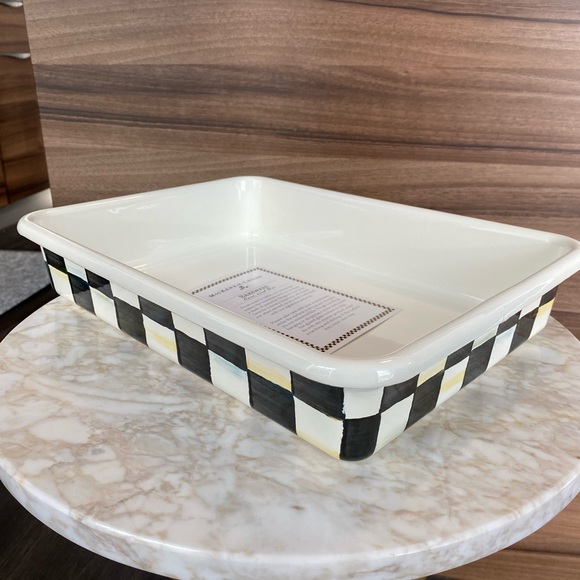 MacKenzieChilds Kitchen Nwot Mackenzie Childs Courtly Check Enamel